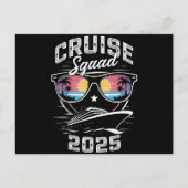 Cruise Squad 2025 Sommerferien Matching Family Postkarte (Vorderseite)