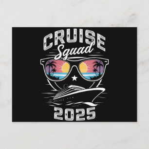 Cruise Squad 2025 Sommerferien passende Familie Postkarte
