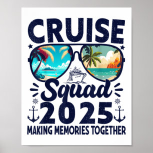 Cruise Squad 2025 Sommerurlaub Reise Gruppe Match Poster