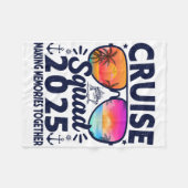 Cruise Squad 2025 Summer Vacation Trip Group Match Fleecedecke (Vorderseite (Horizontal))