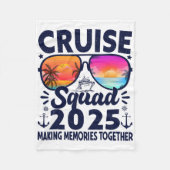Cruise Squad 2025 Summer Vacation Trip Group Match Fleecedecke (Vorderseite)