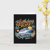 Cruise Squad 2026 Family Cruise Vacation Karte (Gelbe Blume)