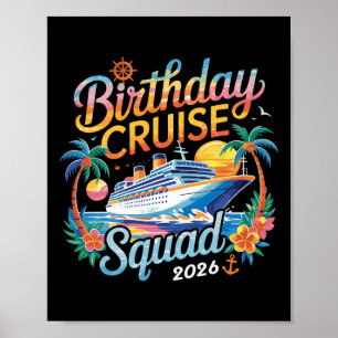 Cruise Squad 2026 Family Cruise Vacation Poster