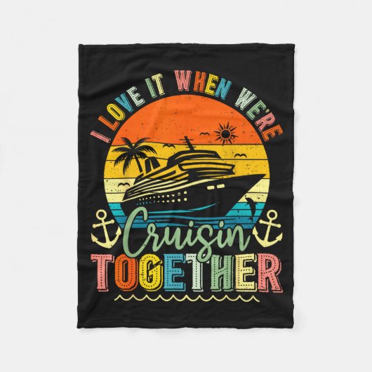 Cruise Squad 2026 Family Group Matching Summer Vac Fleecedecke (Vorderseite)