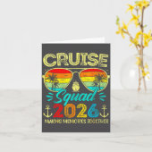 Cruise Squad 2026 Family Group Matching Summer Vac Karte (Gelbe Blume)