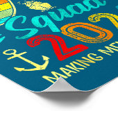 Cruise Squad 2026 Family Group Matching Summer Vac Poster (Ecke)