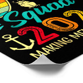 Cruise Squad 2026 Family Group Matching Summer Vac Poster (Ecke)