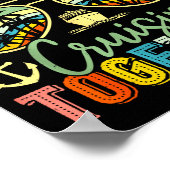 Cruise Squad 2026 Family Group Matching Summer Vac Poster (Ecke)