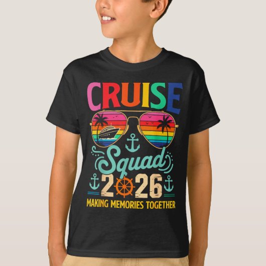 Cruise Squad 2026 Family Group Matching Summer Vac T-Shirt (Vorderseite)