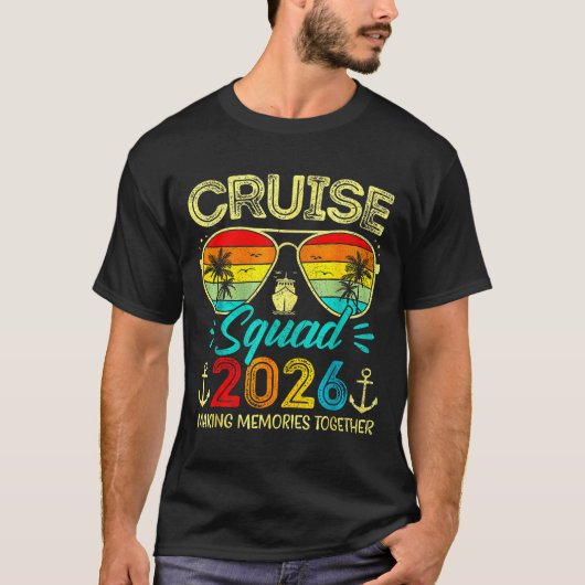 Cruise Squad 2026 Family Group Matching Summer Vac T-Shirt (Vorderseite)