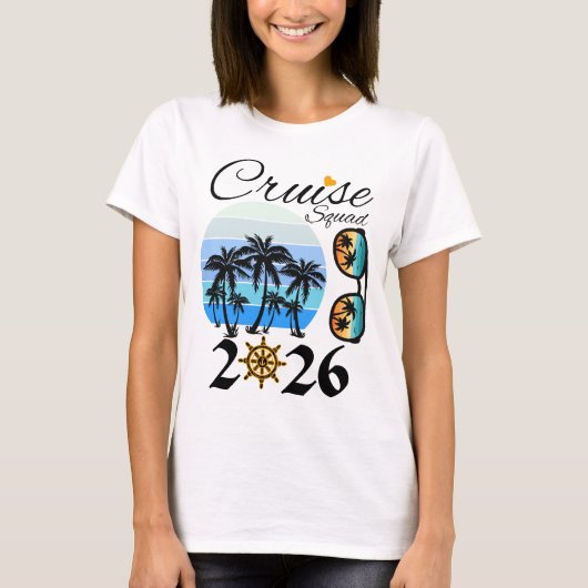 Cruise Squad 2026 Family Vacation T-Shirt (Vorderseite)