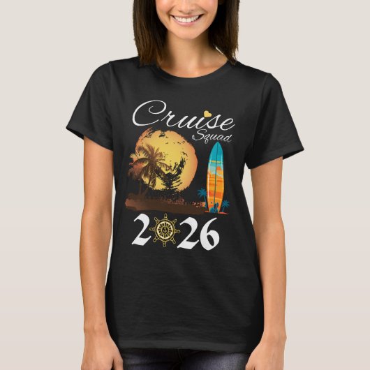 Cruise Squad 2026 Family Vacation T-Shirt (Vorderseite)