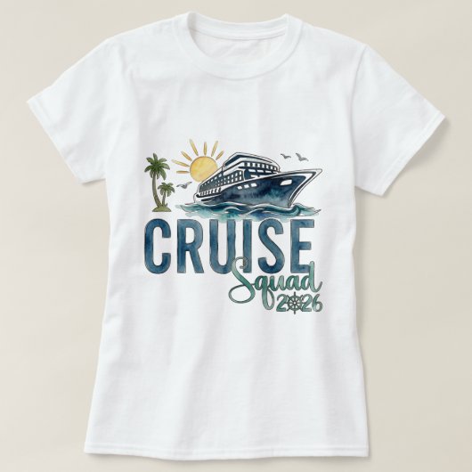 Cruise Squad 2026 Shirt Vacation Tee (Design vorne)