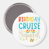 Cruise Squad Cruising Vacacation Circle Magnet (Vorderseite/Rückseite)