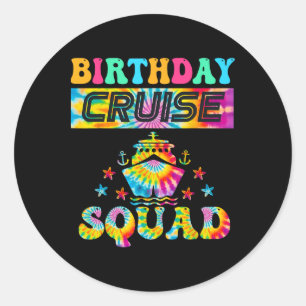 Cruise Squad Cruising Vacation Matching F Runder Aufkleber