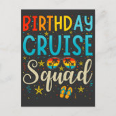 Cruise Squad Cruising Vacation Postkarte (Vorderseite)