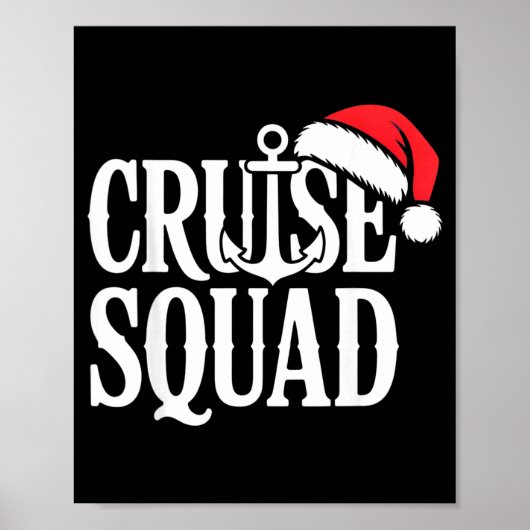Cruise Squad Festive Srit Nautical Lovers Christma Poster (Vorne)