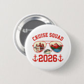 Cruise Squad Switzerland Vacation Trip 2026 Button (Vorne & Hinten)