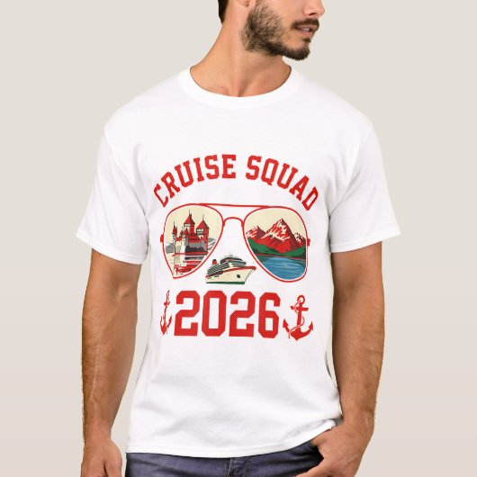 Cruise Squad Switzerland Vacation Trip 2026 T-Shirt (Vorderseite)