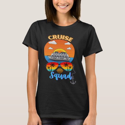 Cruise Squad Vacation Travel Family Friends Group T-Shirt (Vorderseite)
