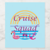 Cruise Squad Weinetikett (Einzelnes Label)