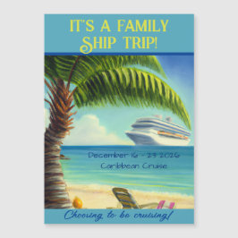 Cruise Stateroom Door Magnet Beach Szene