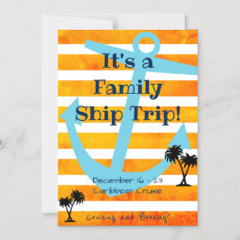 Cruise Stateroom Door Magnet Orange Hintergrund