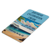 Cruise Stateroom Door Tropical Beach Magnet (Linke Seite)