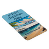 Cruise Stateroom Door Tropical Beach Magnet (Rechte Seite)