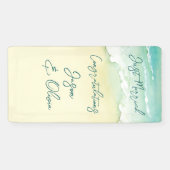 Cruise Tropical Beach Hochzeit Herzlichen Glückwun Banner (Horizontal)