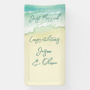 Cruise Tropical Beach Hochzeit Herzlichen Glückwun Banner