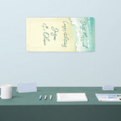 Cruise Tropical Beach Hochzeit Herzlichen Glückwun Banner (Messe)