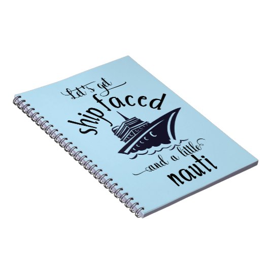 Cruise Vacation Journal Funny Notebook Notizblock (Rechte Seite)