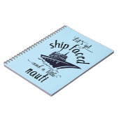Cruise Vacation Journal Funny Notebook Notizblock (Linke Seite)