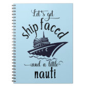 Cruise Vacation Journal Funny Notebook Notizblock (Vorderseite)