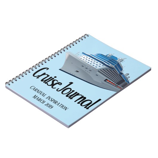 Cruise Vacation Journal Notebook Schiff Custom Notizblock (Linke Seite)