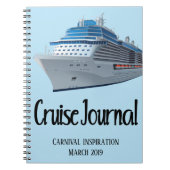 Cruise Vacation Journal Notebook Schiff Custom Notizblock (Vorderseite)