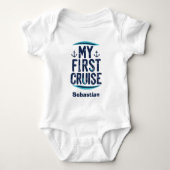 Cruise Vacation Meine erste Kreuzfahrt Personalisi Baby Strampler (Vorderseite)