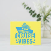 Cruise Vibes Postkarte (Stehend Vorderseite)