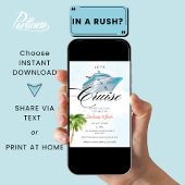 Cruise Wedding Couple Dusche Einladung