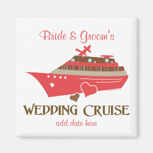 Cruise Wedding Date Magnet