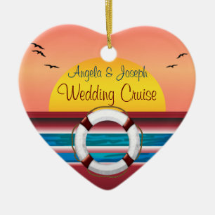 Cruise Wedding Personalisiert Gefallen Keramikornament