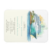Cruise Wedding Watercolor Magnet (Horizontal)