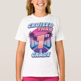 Cruised Thru 1st Grade Abschluss Girl's T-Shirt