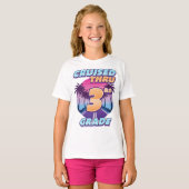 Cruised Thru 3rd Grade Abschluss Girl's T-Shirt (Vorne ganz)