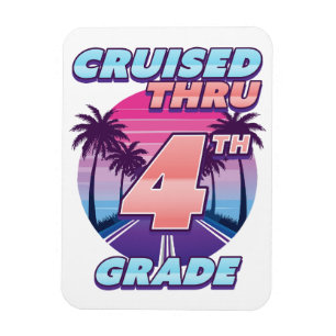 Cruised Thru 4th Grade Abschluss Flex Magnet