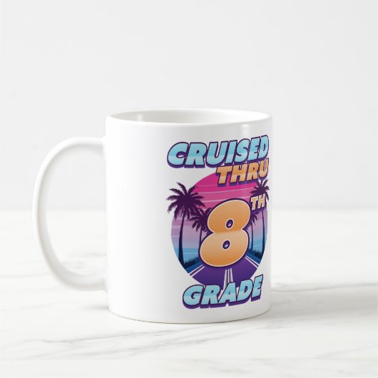 Cruised Thru 8. Grade Abschluss Kaffeetasse (Links)