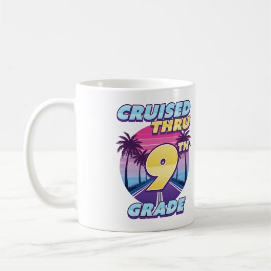Cruised Thru 9. Klasse Abschluss Kaffeetasse (Links)