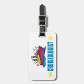 CRUISEOLOGIST - Urlaub auf einem sonnigen Kreuzfah Gepäckanhänger (Vorderseite vertikal)