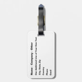 CRUISEOLOGIST - Urlaub auf einem sonnigen Kreuzfah Gepäckanhänger (Rückseite vertikal)